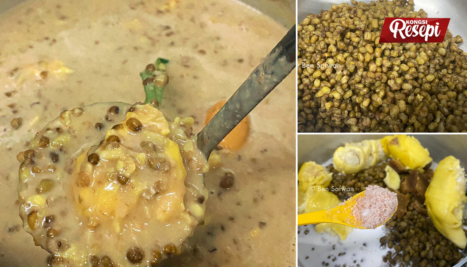 Cara Buat Bubur Kacang Hijau Dengan Isi Durian. Hidangan Terbaik Untuk