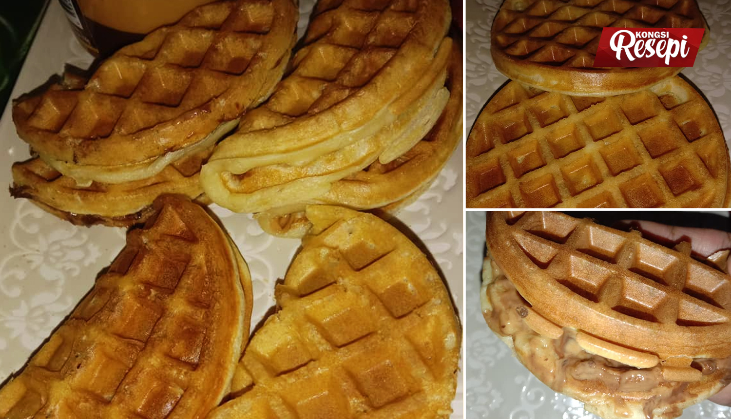 Susu resepi waffle tanpa Resepi Waffle
